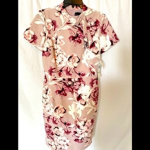 Stylish work attire flower print dress